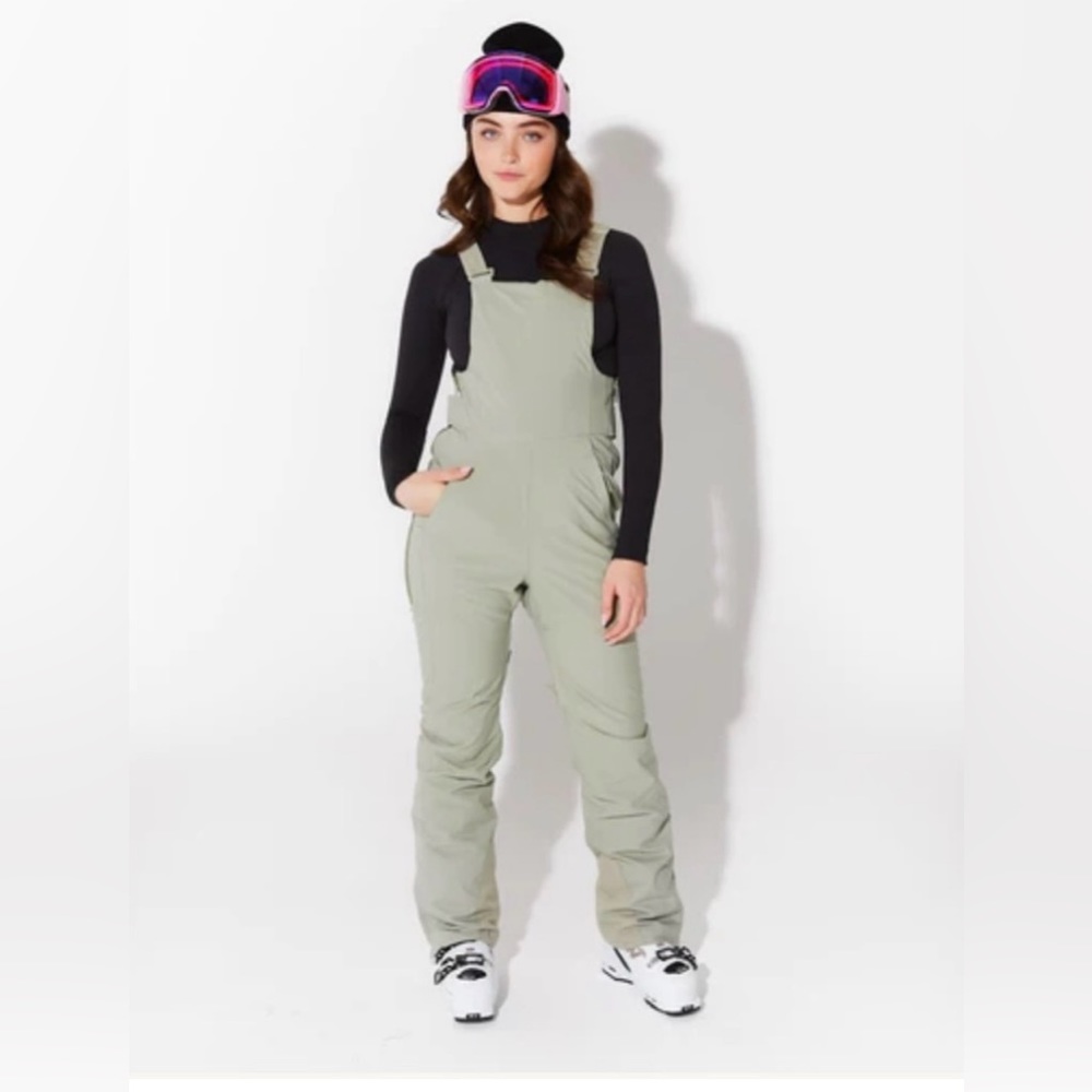 Halfdays Carson Ski Bib Snow Pant Sage Green